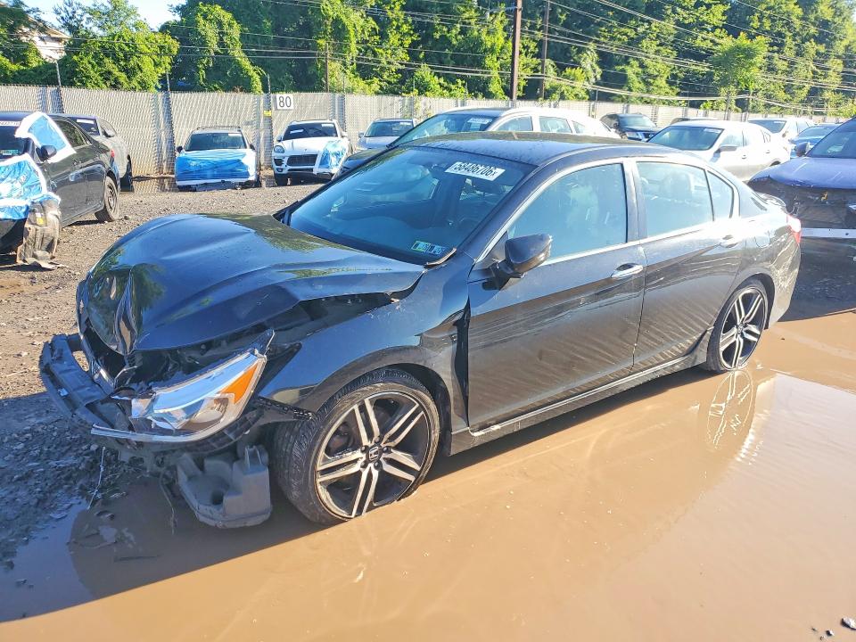 58486706 :رقم المزاد ، 1HGCR2F19HA178124 vin ، 2017 Honda Accord مزاد بيع
