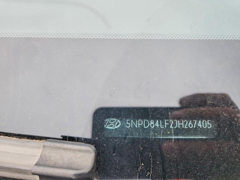 57826256 :رقم المزاد ، 5NPD84LF2JH267405 vin ، 2018 Hyundai Elantra مزاد بيع
