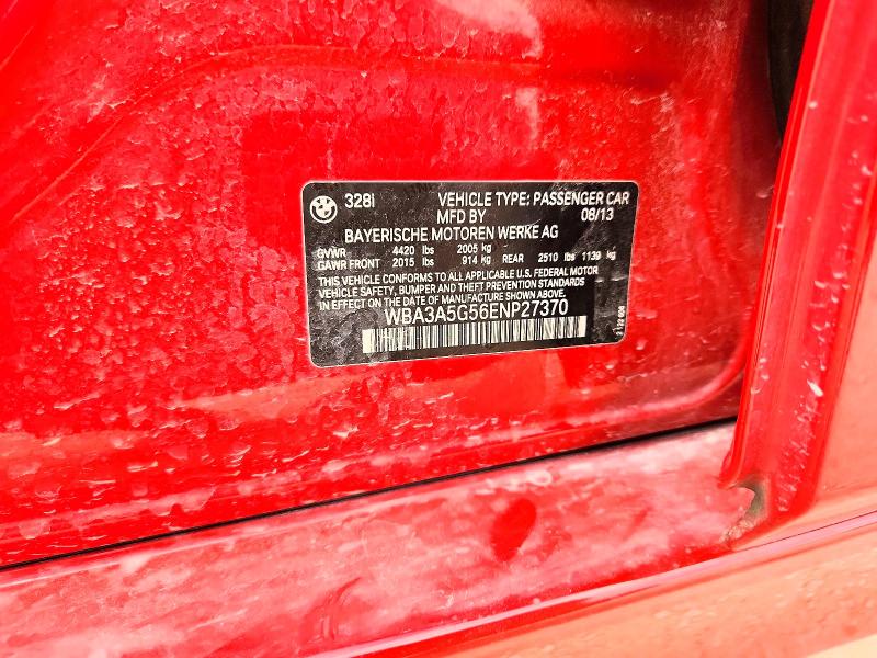 Aukcja sprzedaży 2014 Bmw 328, vin: WBA3A5G56ENP27370, numer aukcji: 58017746