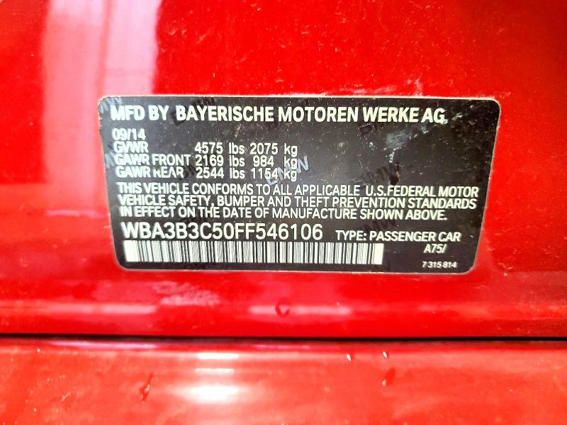 Aukcja sprzedaży 2015 Bmw 328, vin: WBA3B3C50FF546106, numer aukcji: 55010116
