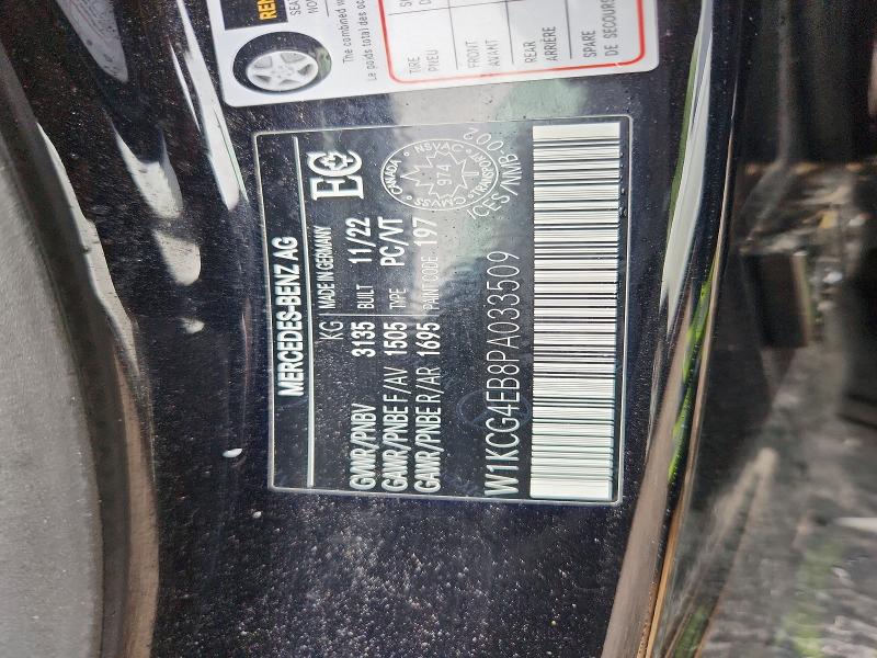 2023 Mercedes-benz Eqs Sedan მანქანა იყიდება აუქციონზე, vin: W1KCG4EB8PA033509, აუქციონის ნომერი: 58869936
