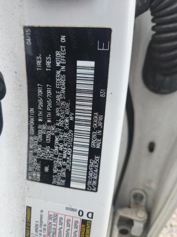 2015 Toyota 4runner მანქანა იყიდება აუქციონზე, vin: JTEZU5JR0F5102329, აუქციონის ნომერი: 58052406