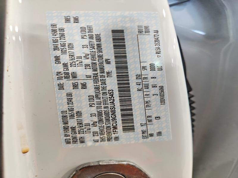 Продажа на аукционе авто 2025 Ford Escape, vin: 1FMCU9GN8SUA25453, номер лота: 57247016
