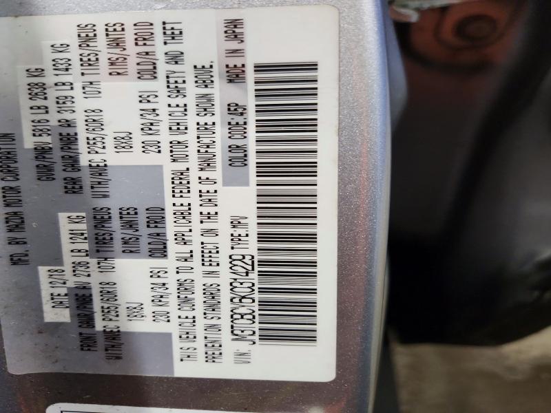 Продаж на аукціоні авто 2019 Mazda Cx-9, vin: JM3TCBCY6K0314229, номер лоту: 56134496