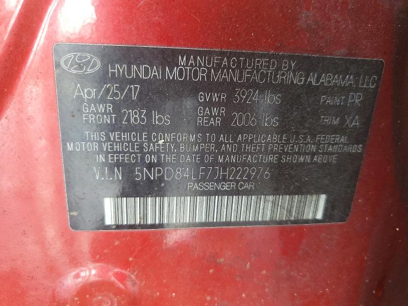 Aukcja sprzedaży 2018 Hyundai Elantra, vin: 5NPD84LF7JH222976, numer aukcji: 55835216