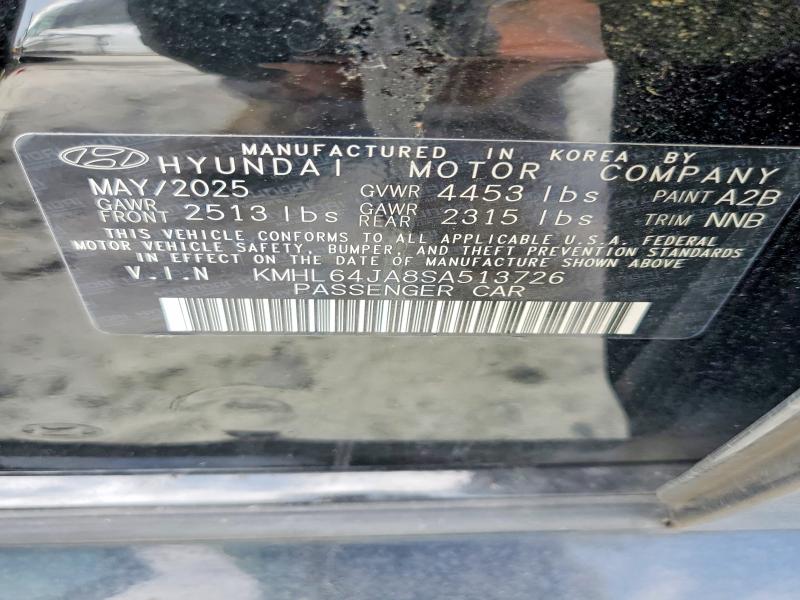 Продажа на аукционе авто 2025 Hyundai Sonata, vin: KMHL64JA8SA513726, номер лота: 97684135