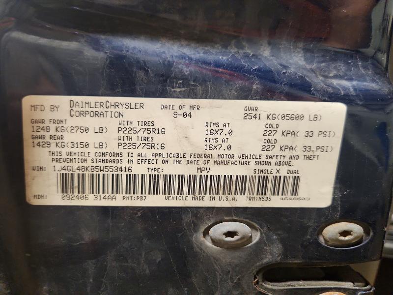 Продаж на аукціоні авто 2005 Jeep Liberty, vin: 1J4GL48K85W553416, номер лоту: 59082256
