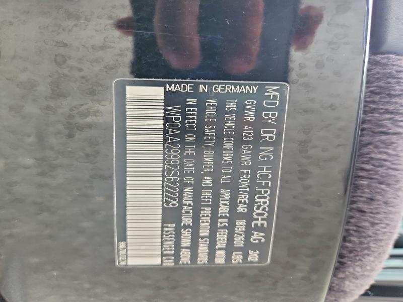Aukcja sprzedaży 2002 Porsche 911, vin: WP0AA29992S622229, numer aukcji: 59070996