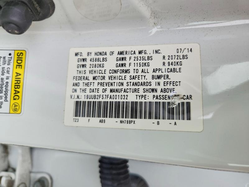 56774806 :رقم المزاد ، 19UUB2F57FA001032 vin ، 2015 Acura Tlx مزاد بيع