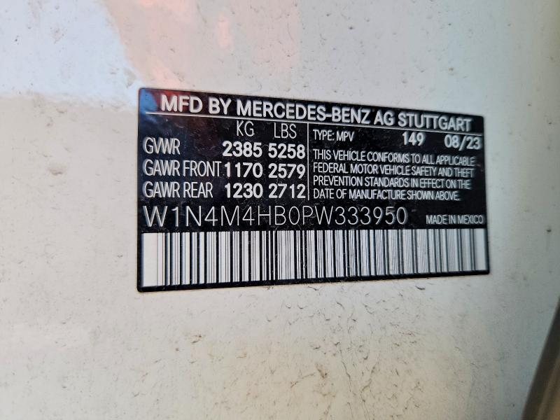 Продажа на аукционе авто 2023 Mercedes-benz Glb, vin: W1N4M4HB0PW333950, номер лота: 55874796