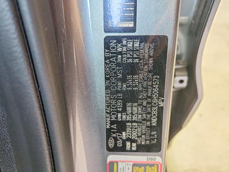58988046 :رقم المزاد ، KNDCB3LC6H5064573 vin ، 2017 Kia Niro مزاد بيع
