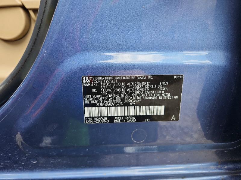 57699476 :رقم المزاد ، 2T3BF4DV6BW154697 vin ، 2011 Toyota Rav4 مزاد بيع