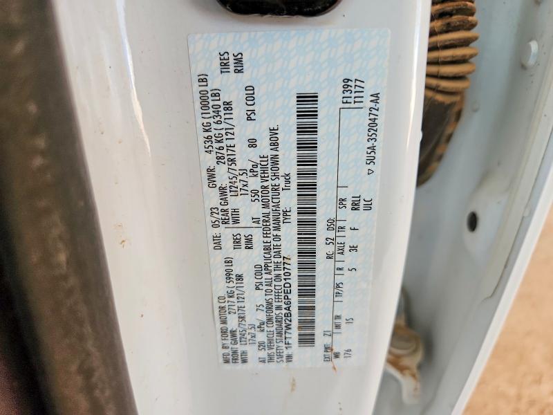 2023 Ford F250 მანქანა იყიდება აუქციონზე, vin: 1FT7W2BA6PED10777, აუქციონის ნომერი: 58494536