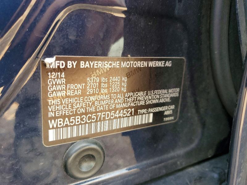 Aukcja sprzedaży 2015 Bmw 535, vin: WBA5B3C57FD544521, numer aukcji: 56986656
