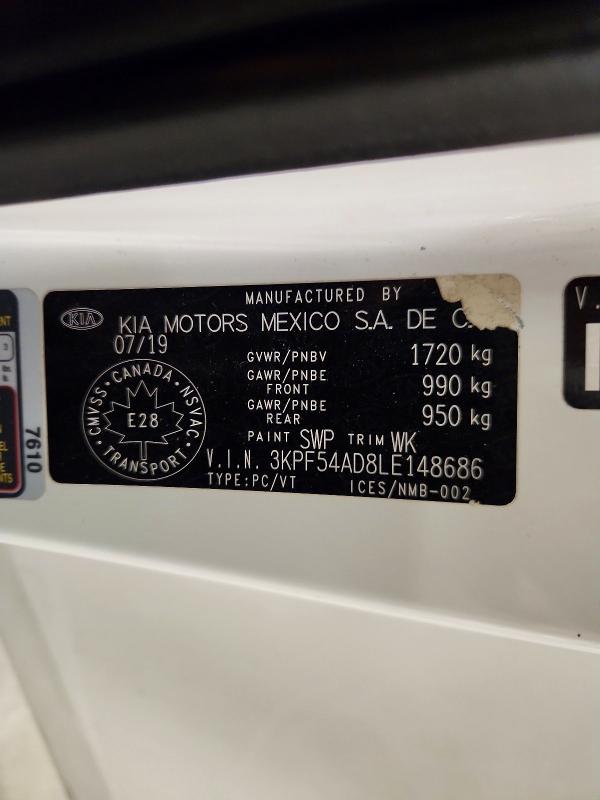 Aukcja sprzedaży 2020 Kia Forte, vin: 3KPF54AD8LE148686, numer aukcji: 55475756