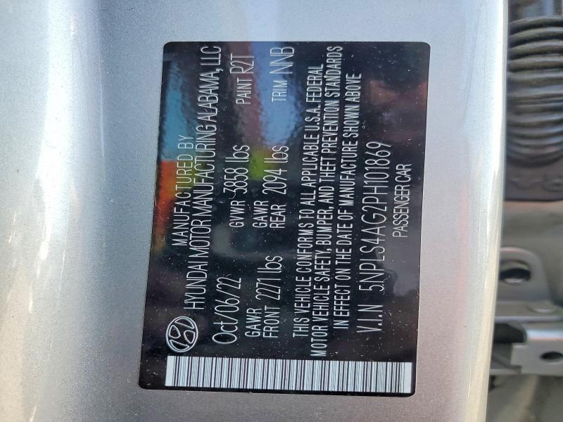 56435116 :رقم المزاد ، 5NPLS4AG2PH101869 vin ، 2023 Hyundai Elantra مزاد بيع