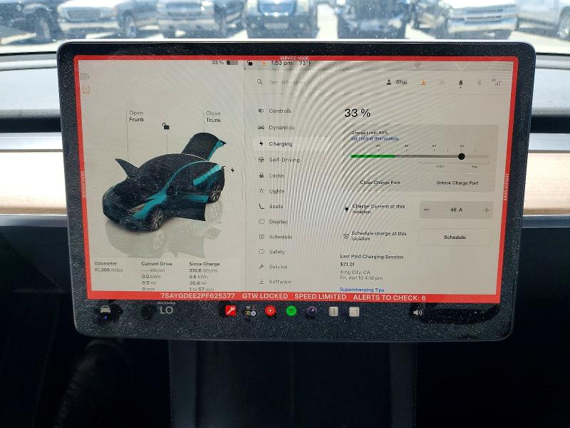 58231856 :رقم المزاد ، 7SAYGDEE2PF625377 vin ، 2023 Tesla Model Y مزاد بيع