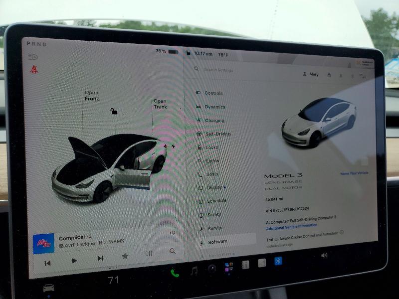 Aukcja sprzedaży 2022 Tesla Model 3, vin: 5YJ3E1EB9NF107524, numer aukcji: 58394416