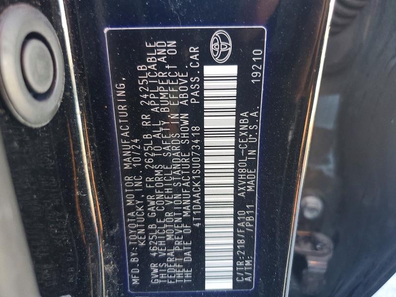 57324396 :رقم المزاد ، 4T1DAACK1SU073418 vin ، 2025 Toyota Camry مزاد بيع