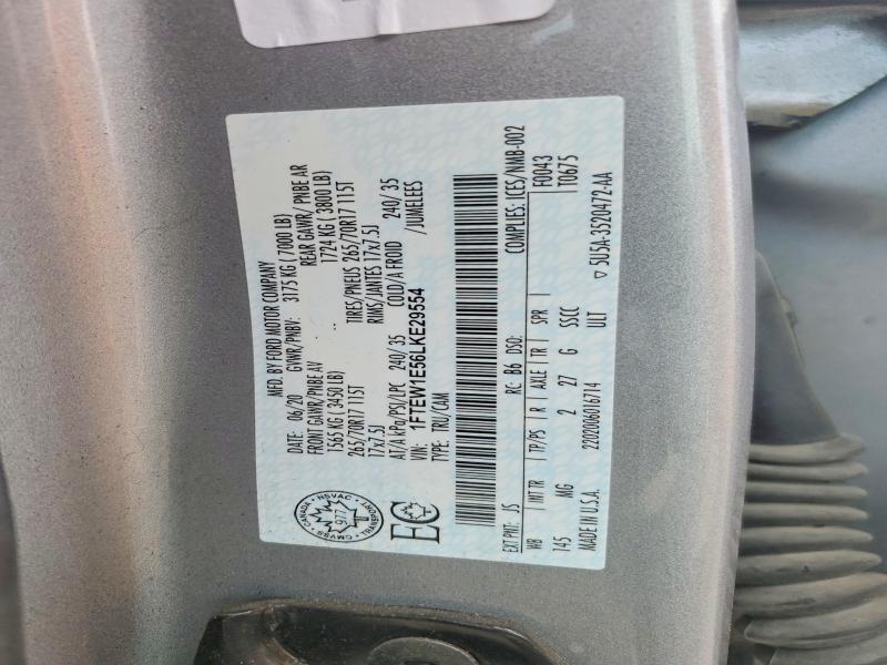 Aukcja sprzedaży 2020 Ford F150, vin: 1FTEW1E56LKE29554, numer aukcji: 58833806