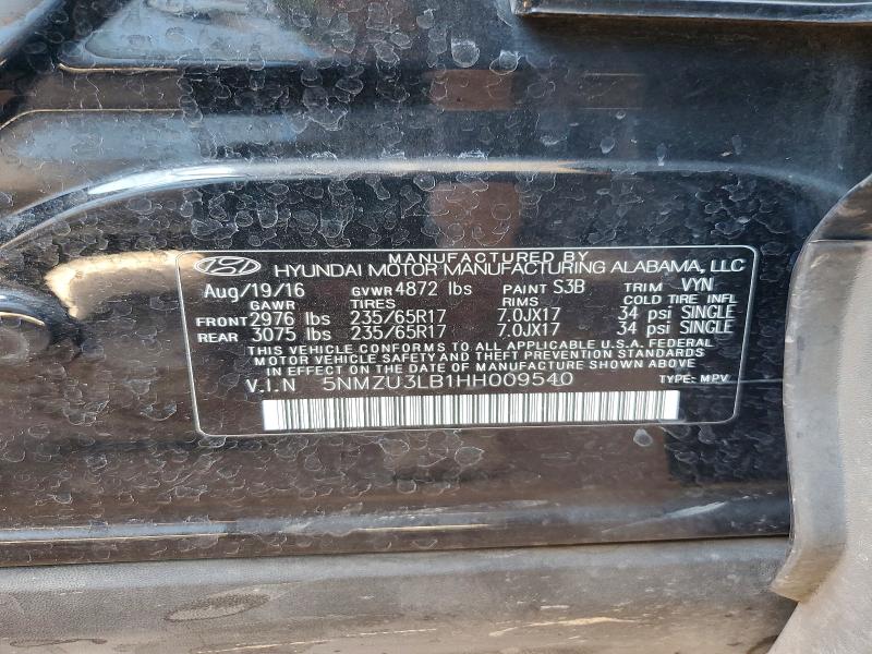 Продажа на аукционе авто 2017 Hyundai Santa Fe Sport, vin: 5NMZU3LB1HH009540, номер лота: 55915616