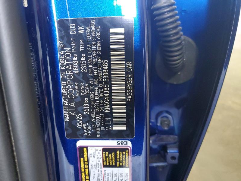 Продаж на аукціоні авто 2026 Kia K5, vin: KNAG44J85T5398485, номер лоту: 57140126