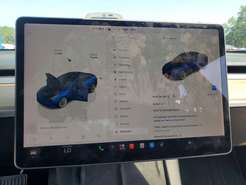 2022 Tesla Model 3 მანქანა იყიდება აუქციონზე, vin: 5YJ3E1EA3NF190231, აუქციონის ნომერი: 58484066