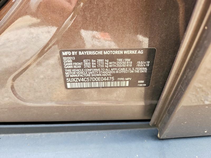 Aukcja sprzedaży 2013 Bmw X5, vin: 5UXZV4C57D0E04475, numer aukcji: 57562096