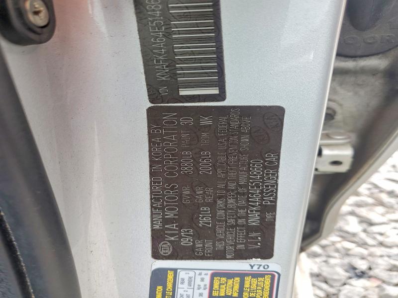 Продажа на аукционе авто 2014 Kia Forte, vin: KNAFK4A64E5148660, номер лота: 57561956