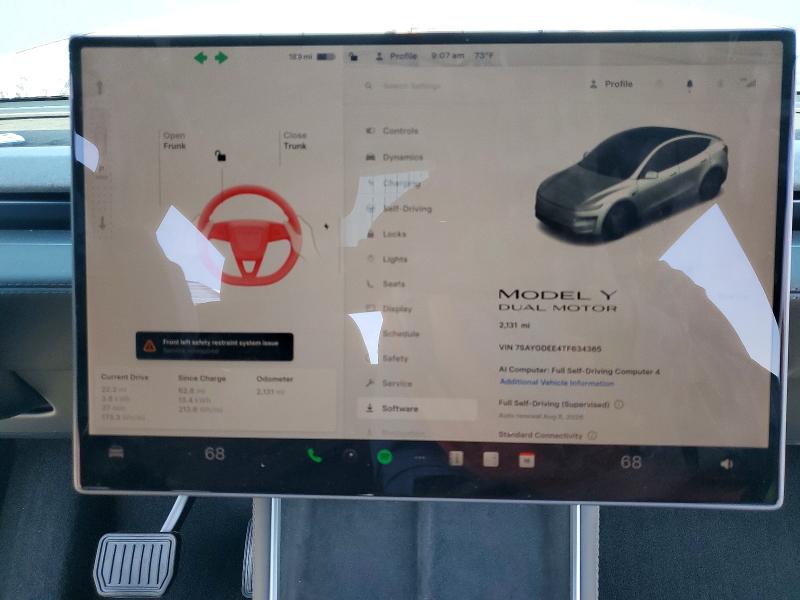 2026 Tesla Model Y მანქანა იყიდება აუქციონზე, vin: 7SAYGDEE4TF634365, აუქციონის ნომერი: 57419376