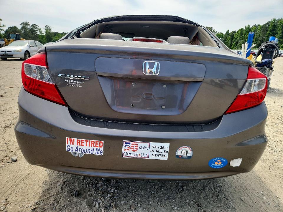 56698166 :رقم المزاد ، 19XFB2F57CE080346 vin ، 2012 Honda Civic مزاد بيع