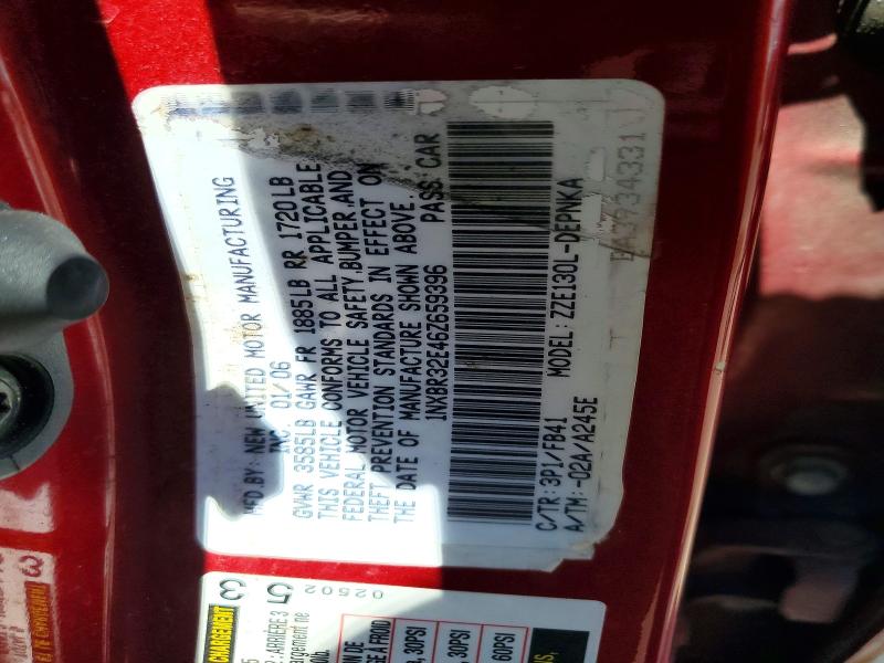 Aukcja sprzedaży 2006 Toyota Corolla, vin: 1NXBR32E46Z659396, numer aukcji: 56632306
