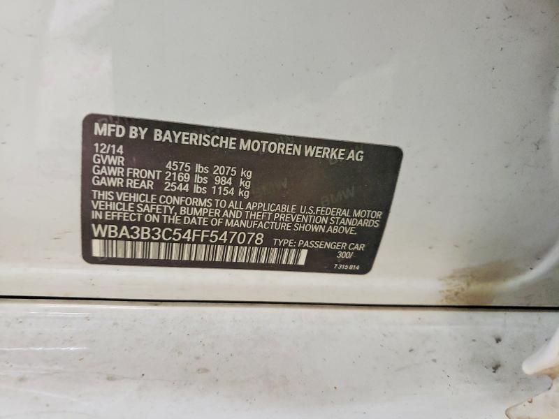 Продаж на аукціоні авто 2015 Bmw 328, vin: WBA3B3C54FF547078, номер лоту: 55902156