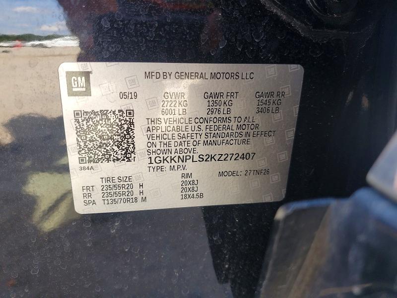 Продажа на аукционе авто 2019 Gmc Acadia, vin: 1GKKNPLS2KZ272407, номер лота: 56715226