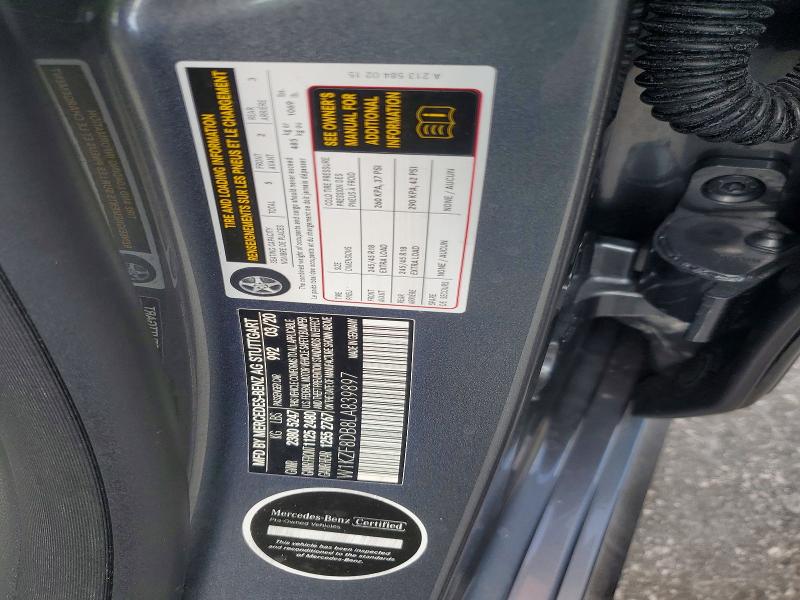 Aukcja sprzedaży 2020 Mercedes-benz E, vin: W1KZF8DB8LA839897, numer aukcji: 59063256