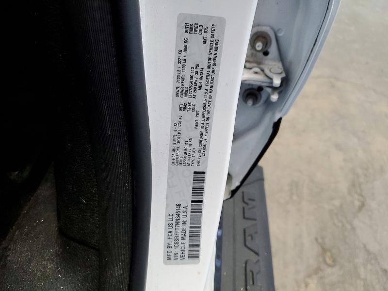 Продажа на аукционе авто 2022 Ram 1500, vin: 1C6SRFFT7NN346146, номер лота: 59375836