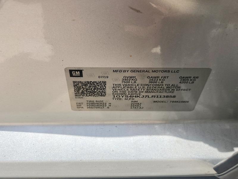 Продажа на аукционе авто 2020 Cadillac Escalade, vin: 1GYS4HKJ7LR113858, номер лота: 59340686