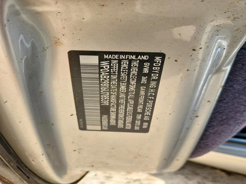 Продажа на аукционе авто 2006 Porsche Cayman, vin: WP0AB29816U785391, номер лота: 57467736