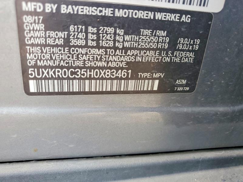 Продаж на аукціоні авто 2017 Bmw X5, vin: 5UXKR0C35H0X83461, номер лоту: 56330606