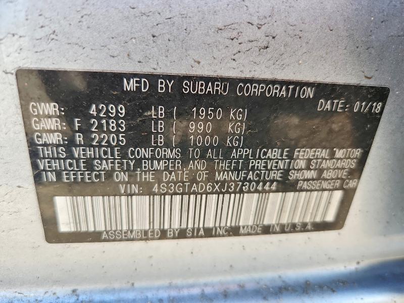 Aukcja sprzedaży 2018 Subaru Impreza, vin: 4S3GTAD6XJ3730444, numer aukcji: 56799646