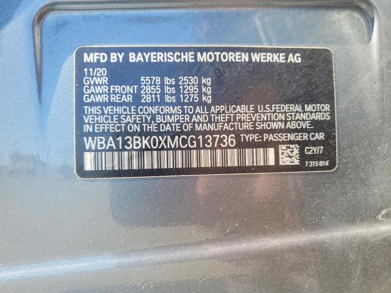 Продажа на аукционе авто 2021 Bmw M550xi, vin: WBA13BK0XMCG13736, номер лота: 56289956