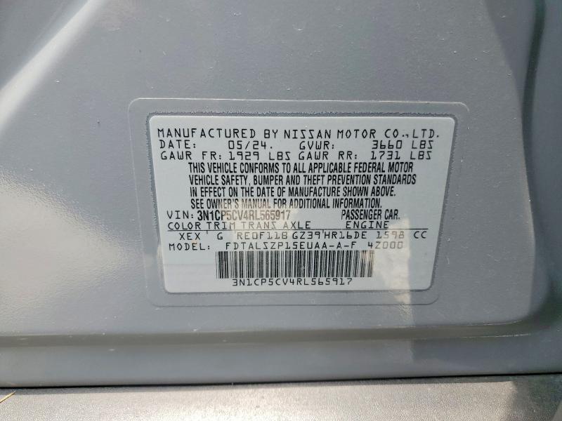 Aukcja sprzedaży 2024 Nissan Kicks, vin: 3N1CP5CV4RL565917, numer aukcji: 58837556