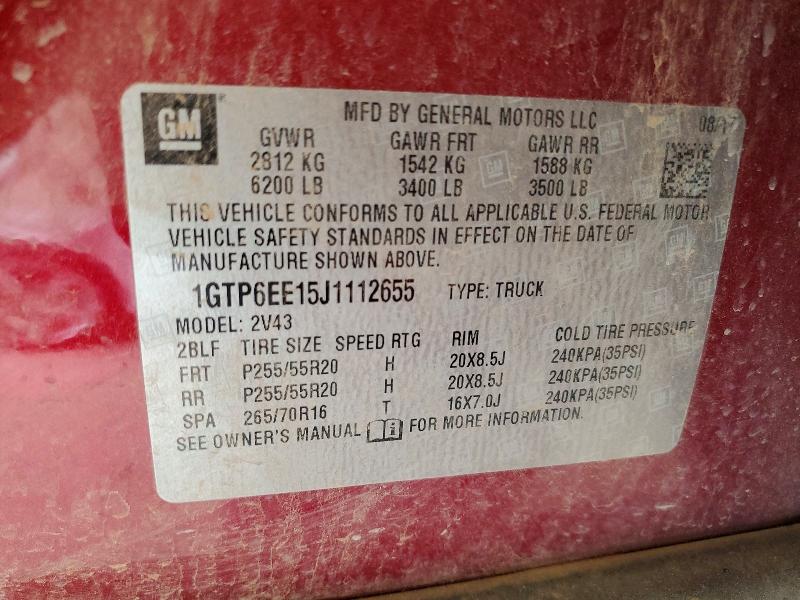 Продажа на аукционе авто 2018 Gmc Canyon, vin: 1GTP6EE15J1112655, номер лота: 56986466