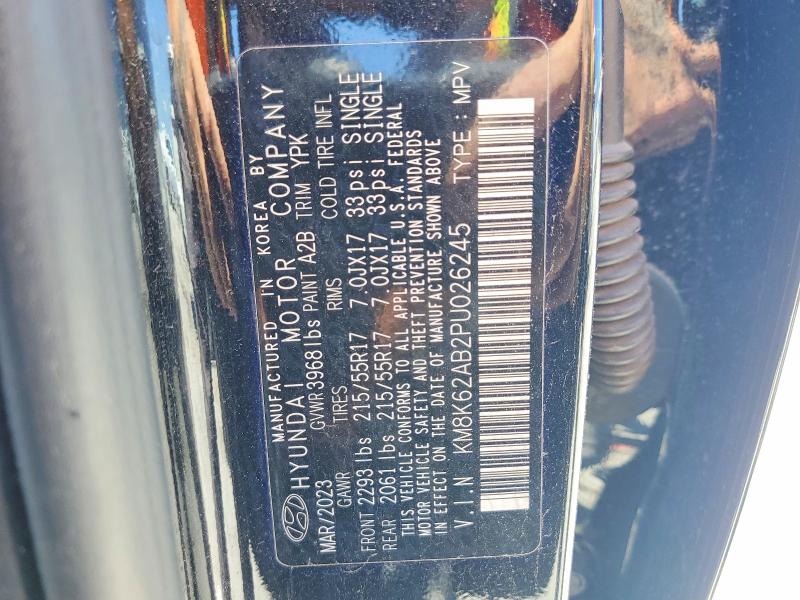 Продаж на аукціоні авто 2023 Hyundai Kona, vin: KM8K62AB2PU026245, номер лоту: 55907146