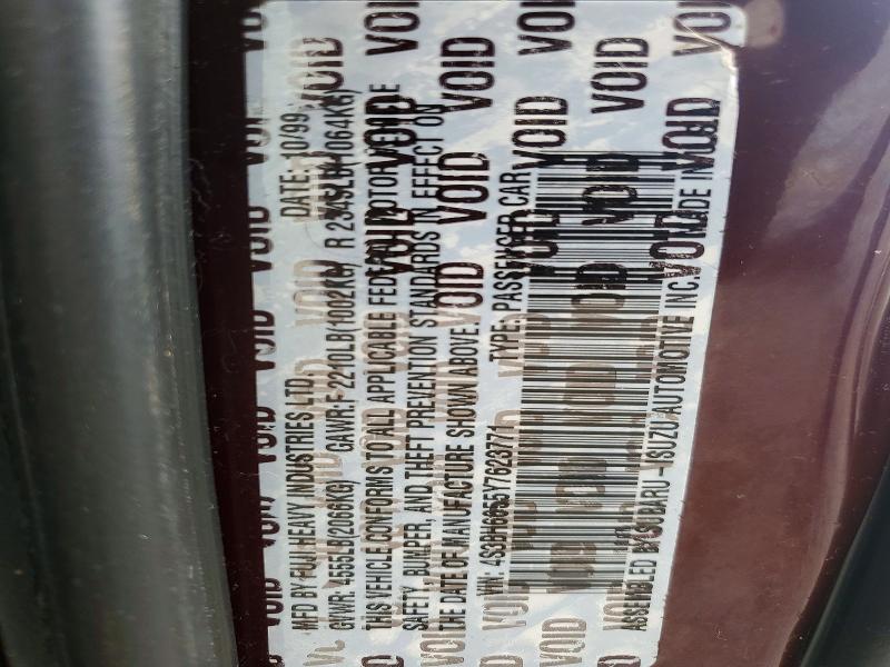 Aukcja sprzedaży 2000 Subaru Legacy, vin: 4S3BH6655Y7623771, numer aukcji: 55554756
