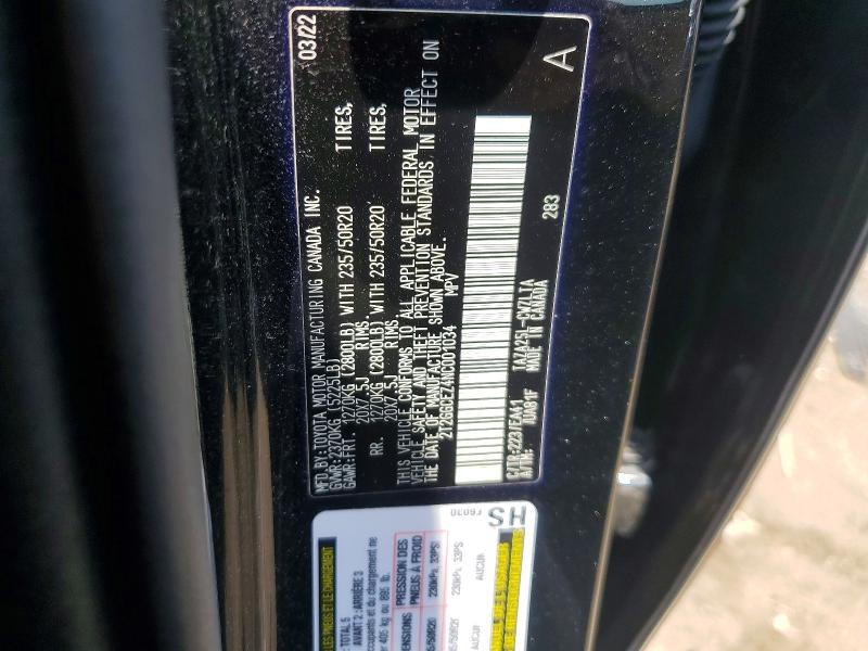 2022 Lexus Nx მანქანა იყიდება აუქციონზე, vin: 2T2GGCEZ4NC001034, აუქციონის ნომერი: 56342736