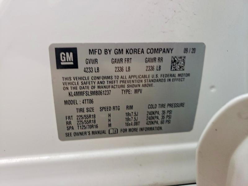 Aukcja sprzedaży 2021 Buick Encore Gx, vin: KL4MMFSL9MB061237, numer aukcji: 57712206