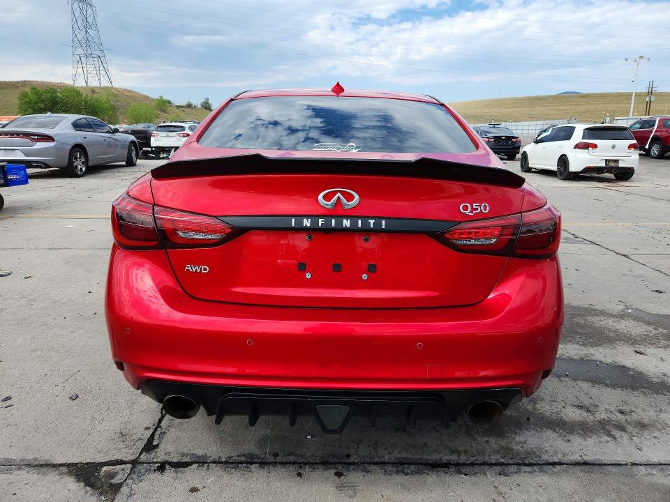 Продажа на аукционе авто 2021 Infiniti Q50, vin: JN1EV7BRXMM750292, номер лота: 58098466