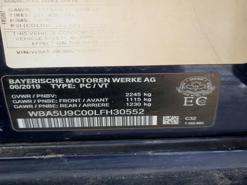 Продажа на аукционе авто 2020 Bmw M340xi, vin: WBA5U9C00LFH30552, номер лота: 58259376
