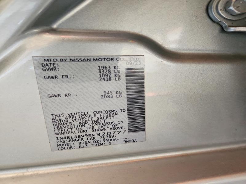 Продаж на аукціоні авто 2024 Nissan Altima, vin: 1N4BL4BV9RN320777, номер лоту: 56533416